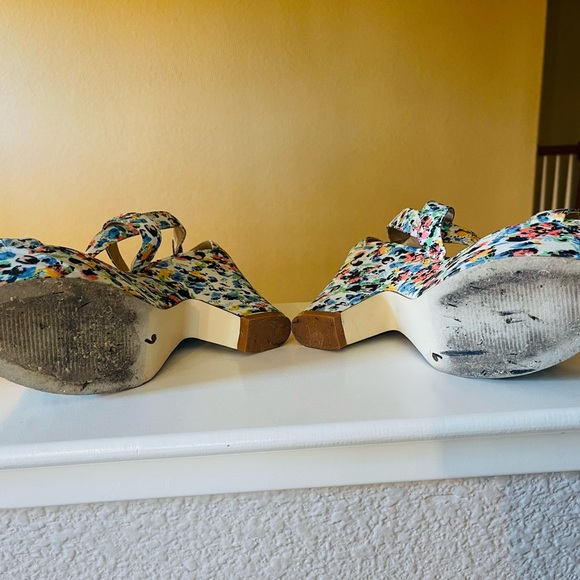 🌺 Floral patterned JUSTFAB heeled sandals - Picture 4 of 4